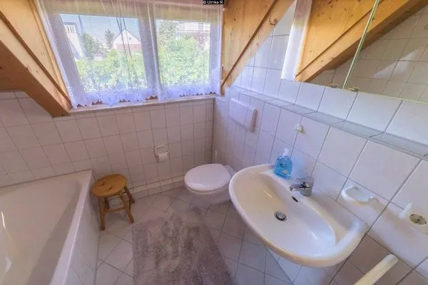 Badezimmer  Haus am Strand