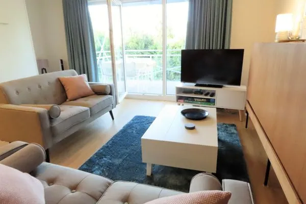 Wohnzimmer  Ferienwohnung Am Strandbad