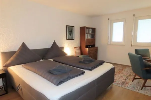 Schlafzimmer  Ferienwohnung Am Strandbad