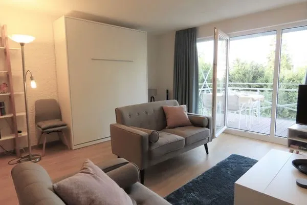 Wohnzimmer  Ferienwohnung Am Strandbad