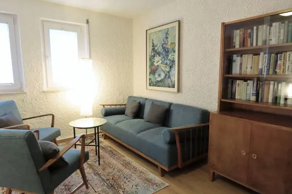 Schlafzimmer  Ferienwohnung Am Strandbad