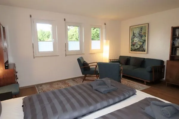 Schlafzimmer  Ferienwohnung Am Strandbad