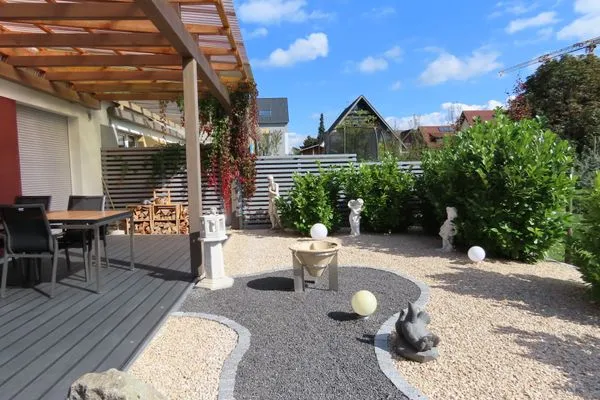 Garten  Ferienhaus Sonnenstrahl*****