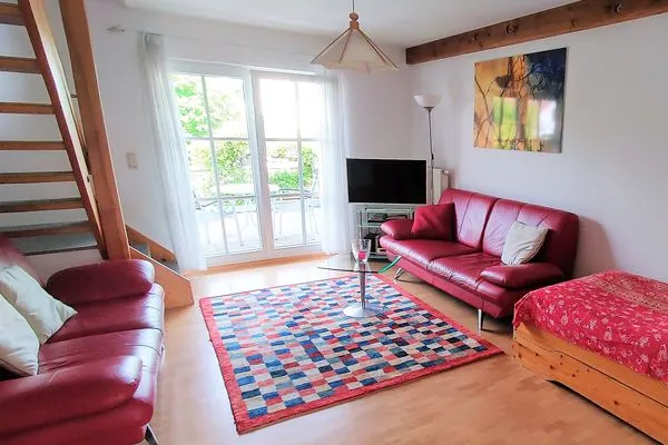 Wohnzimmer ABC Ferienwohnungen Maisonette-Wohnung B1****