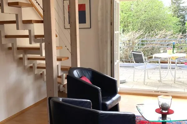 Wohnzimmer ABC Ferienwohnungen Maisonette-Wohnung B2****