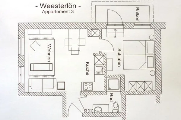 Grundriss  Bötticher Str. 9, Whg. 3, Weesterlön