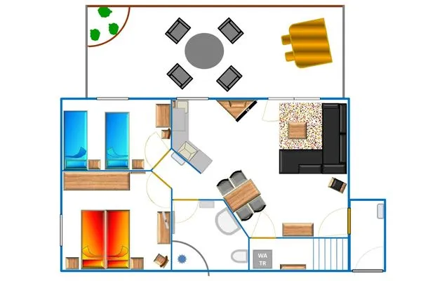 Grundriss  Haus Stella Maris - Ferienwohnung Lichtblick