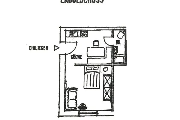 Grundriss  Haus Amelie - Ferienwohnung Lütje Amelie
