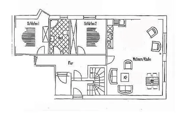Grundriss  Haus Walfänger - Ferienwohnung 2