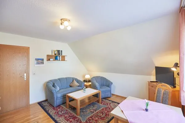 Wohnzimmer  Haus Seute Deern - Ferienwohnung 1 - Muschel