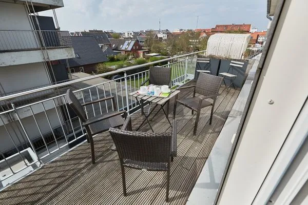 Balkon  Rodehuus - Ferienwohnung Sandkorn