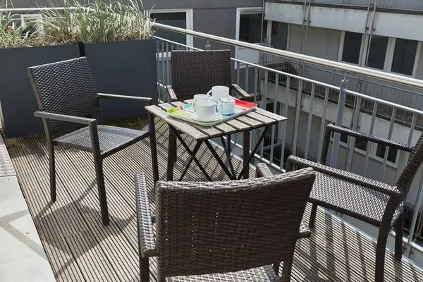 Balkon  Rodehuus - Ferienwohnung Sandkorn