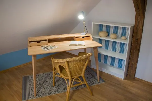 Schreibtischecke im Schlafzimmer 2  Ferienwohnung Schwalbennest