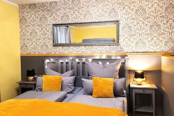 Der offene Schlafbereich  Ferienwohnung Postblick