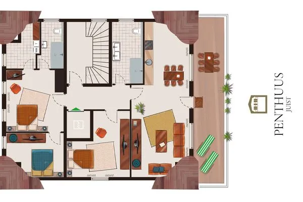 Grundriss  Penthuus