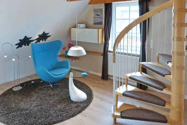 gemütliche Sitzecke in der Ferienwohnung Bi a Maln in Nebel auf Amrum Haus Nordlicht Ferienwohnung *Bi a Maln*