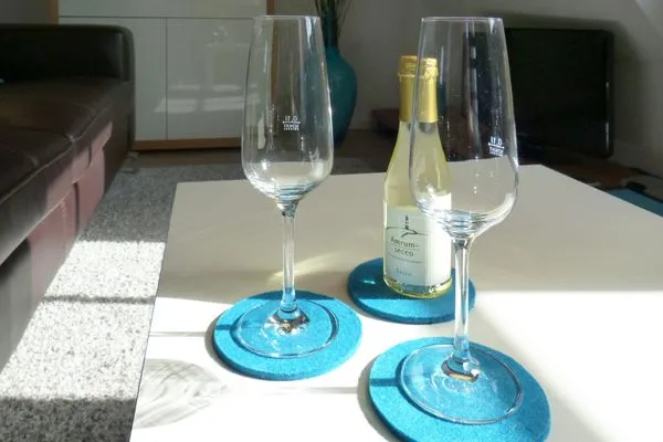 Wohnzimmer in der Ferienwohnung Bi a Maln in Nebel auf Amrum Haus Nordlicht Ferienwohnung *Bi a Maln*