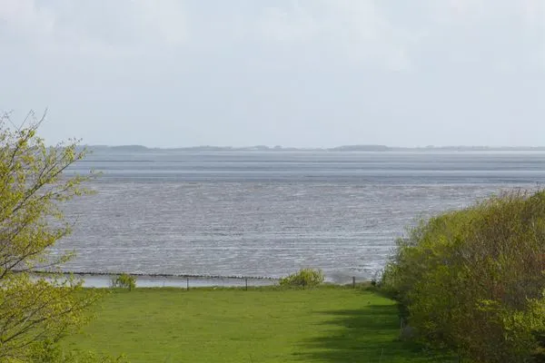 Meerblick auf die Nordsee von der Ferienwohnung Bi a Maln in Nebel auf Amrum Haus Nordlicht Ferienwohnung *Bi a Maln*