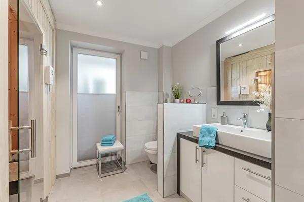 Badezimmer  Relax Bungalow Küstenperle