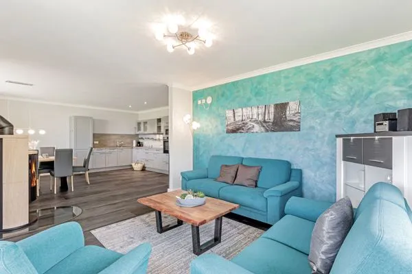 Wohnzimmer  Relax Bungalow Strandperle