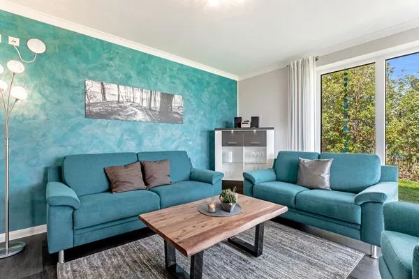 Wohnzimmer  Relax Bungalow Strandperle