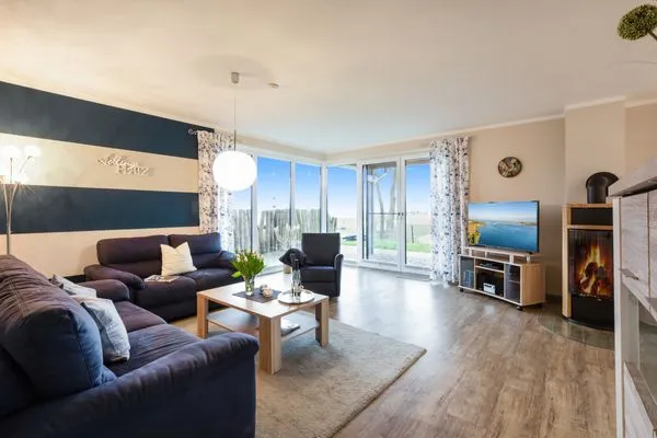 Wohnzimmer  Wellnes Bungalow Sanddüne