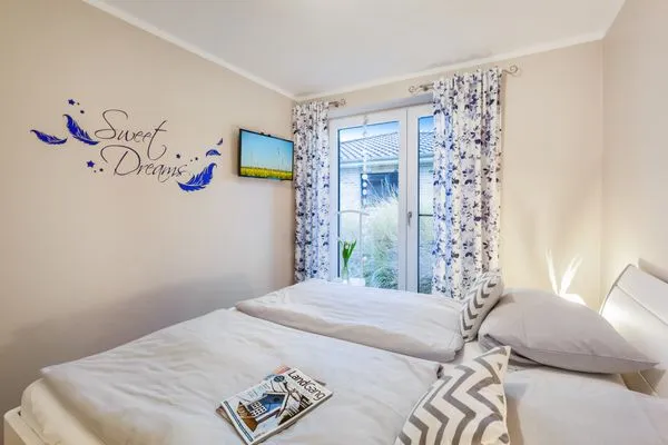 Schlafzimmer  Wellnes Bungalow Sanddüne