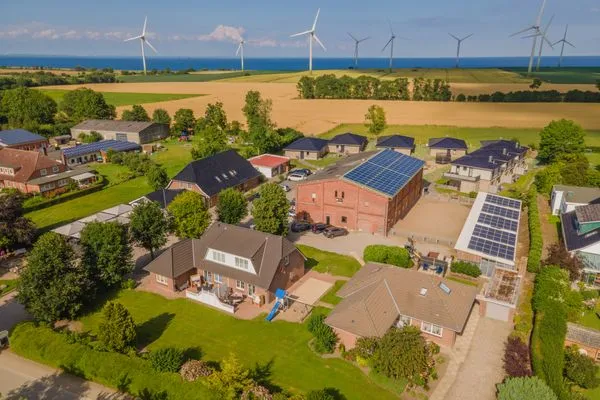 Vogelperspektive  Wellness - Ferienhaus Küstenwind