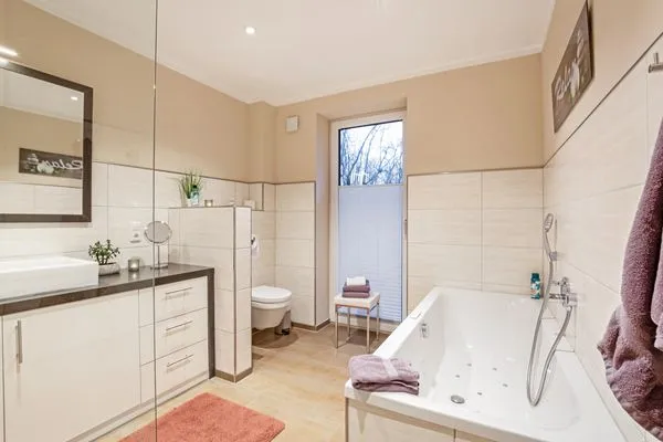 Badezimmer  Relax Bungalow Muschelstrand