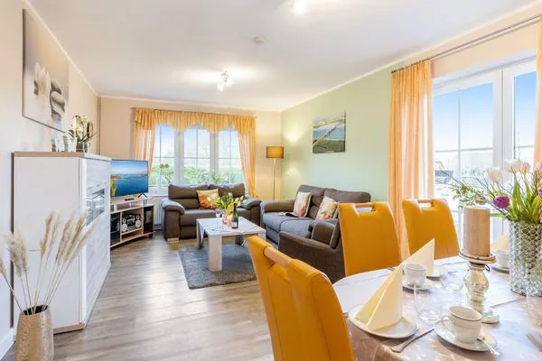 Wohnzimmer  Ferienhaus Rose