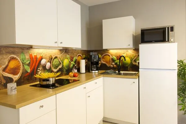 Gut ausgestattete Küche  Ferienwohnung Storchennest