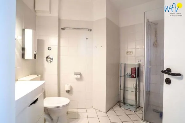 Badezimmer Haus Strandblick Ferienwohnung 3