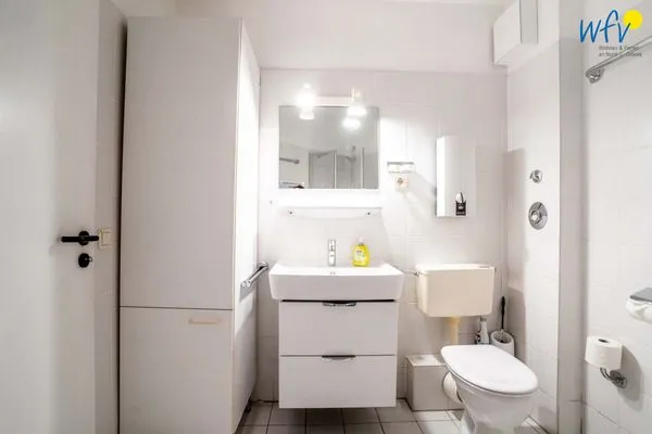 Badezimmer Haus Strandblick Ferienwohnung 3