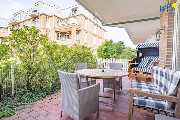 Terrasse Haus Strandblick Ferienwohnung 3