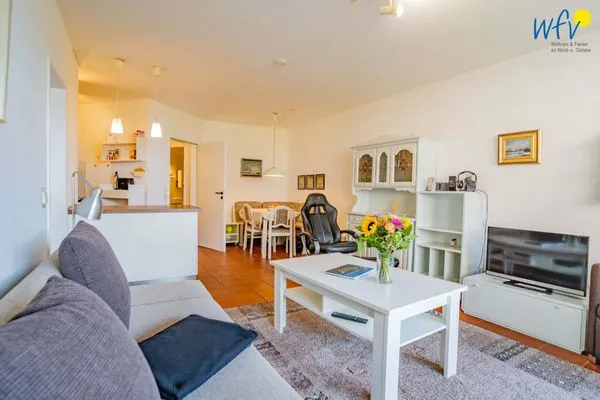 Wohnzimmer Haus Strandblick Ferienwohnung 3