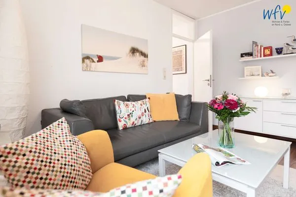 Wohnzimmer Juist Zauber - Haus 3 Ferienwohnung Hildegard