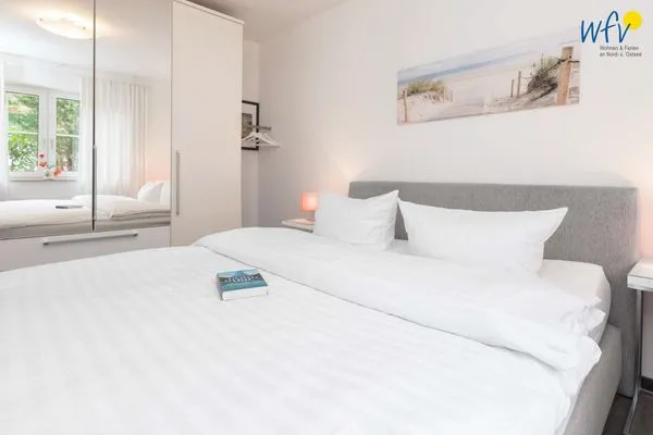 Schlafzimmer Juist Zauber - Haus 3 Ferienwohnung Hildegard