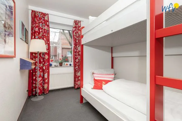 Schlafzimmer Juist Zauber - Haus 3 Ferienwohnung Hildegard