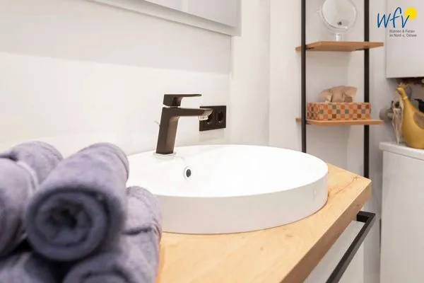 Badezimmer Juist Zauber - Haus 3 Ferienwohnung Hildegard