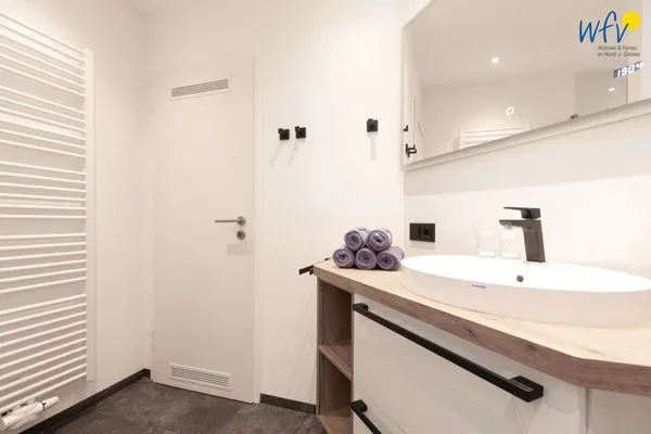 Badezimmer Juist Zauber - Haus 3 Ferienwohnung Hildegard