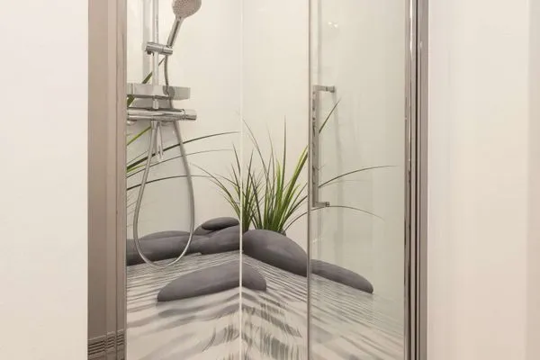 Badezimmer Juist Zauber - Haus 3 Ferienwohnung Hildegard