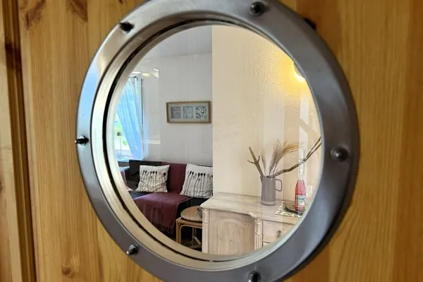 Blick in den Wohnraum  Ankerplatz No. 8