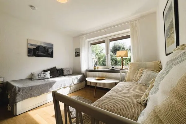 Zweites Schlafzimmer mit 2 Einzelbetten (90 x 200 cm)  Ankerplatz No. 8