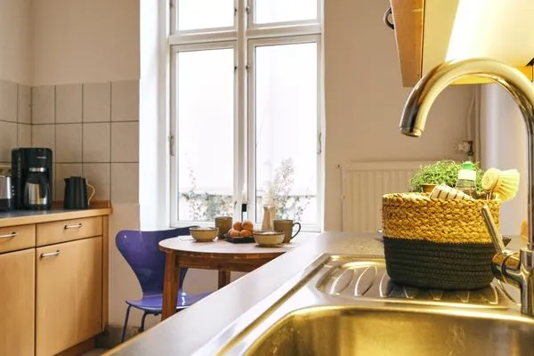 Küche mit Geschirrspüler, Herd, Kühlschrank  Villa Rosa