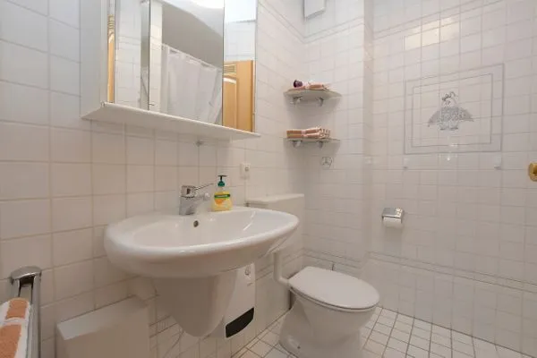Badezimmer  Seeschlößchen Ferienwohnung 5