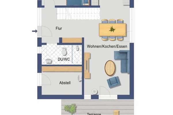 Grundriss  Fischerhus Loddin