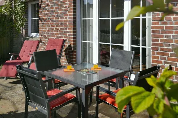 Terrasse Juist Zauber - Haus 3 Ferienwohnung Hildegard