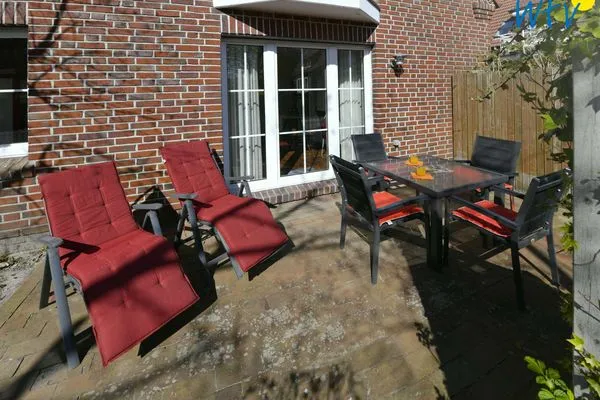 Terrasse Juist Zauber - Haus 3 Ferienwohnung Hildegard