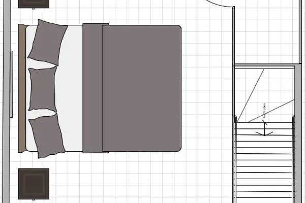 Grundriss  Hus op de Wurth Ferienwohnung Ruheinsel