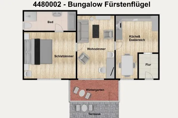 Grundriss Haus Feldmann Bungalow Fürstenflügel